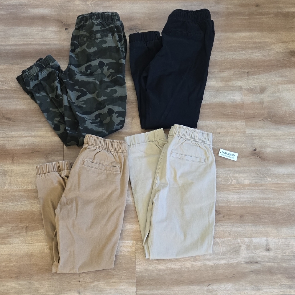 Old Navy Kids' Joggers - Black, Tan, and Camouflage